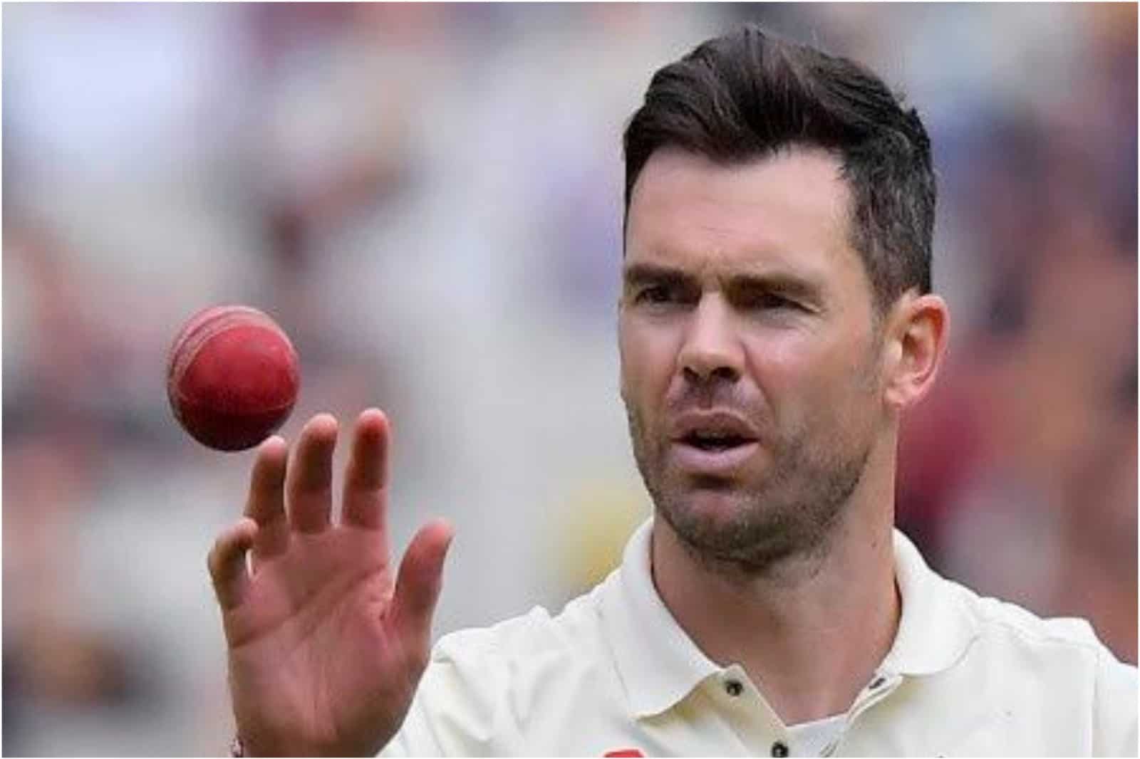 James Anderson using saliva