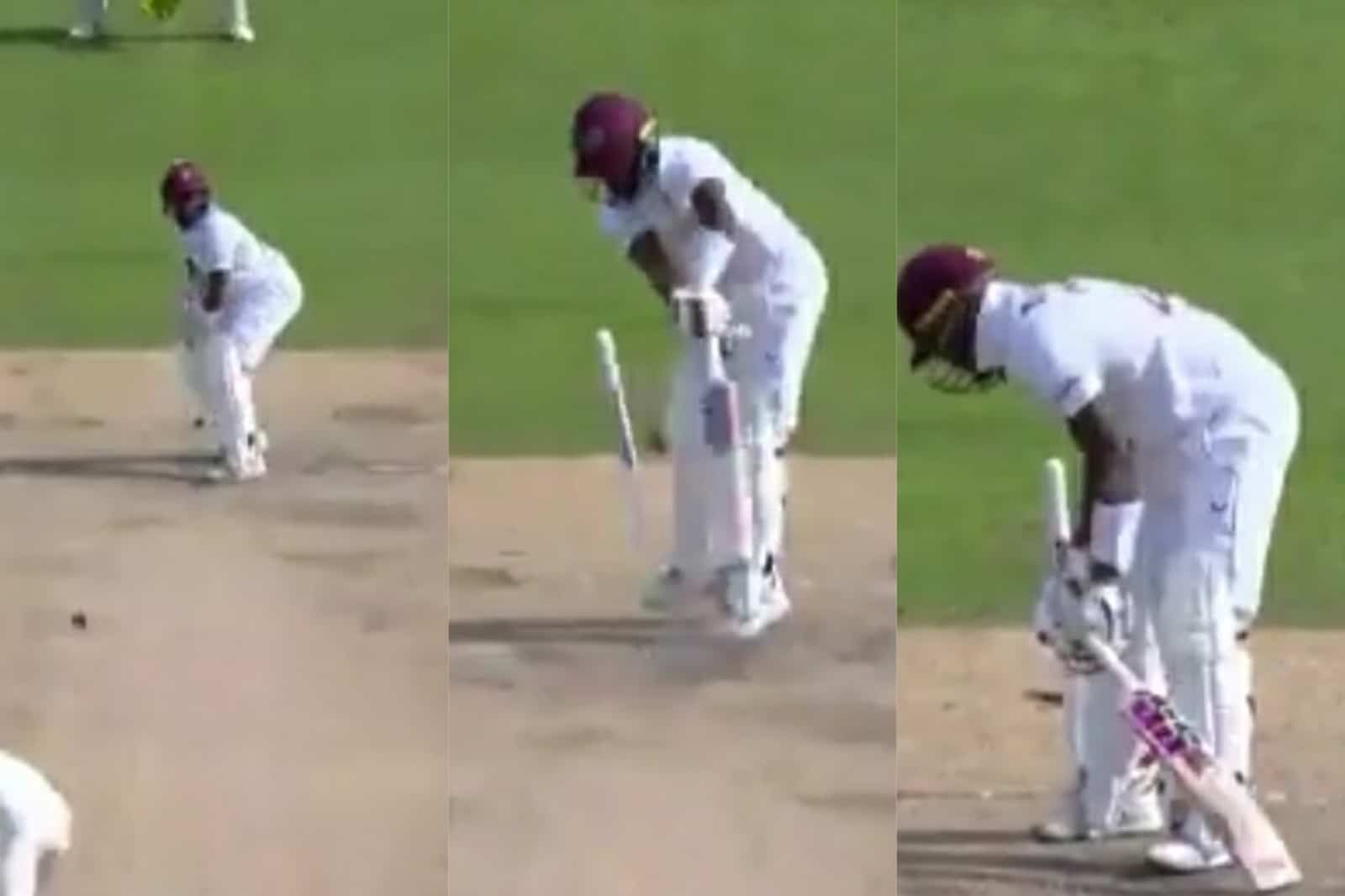 Stuart Broad bowled Blackwood Eng vs wi