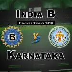 KAR vs IN-B Final Match Deodhar Trophy 2018 Cricket Prediction Fantasy Team News