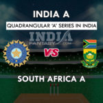 IN-A vs SA-A Dream 11 Prediction 3rd Place | IN-A vs SA-A Team News, Playing 11