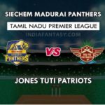 MAD VS TUT DREAM 11 PREDICTION तमिल नाडु T20 प्रीमियर लीग TEAM NEWS PLAYING 11