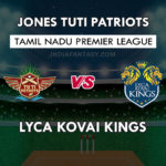TUT vs LYC DREAM 11 PREDICTION तमिल नाडु T20 लीग , TEAM NEWS, PLAYING 11