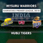 MW VS HT DREAM 11 PREDICTION कर्नाटक T20 प्रीमियर लीग TEAM NEWS, PLAYING 11