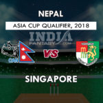 NEP vs SIN Dream11 Prediction Asia Cup Qualifier Team News, Playing 11