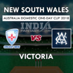 NSW vs VCT Dream11 Prediction JLT One-Day Cup 2018 Team News, Playing 11