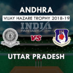 AND vs UP Dream11 Prediction Vijay Hazare Trophy 2018 Team News, Playing 11