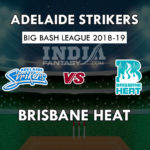 ADS VS BRH Dream11 Prediction BBL 2018 Preview Team News, Playing 11