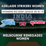 AS-W vs MR-W Dream 11 Team विमेंस बिग बैश लीग 2018-19 Match Preview, Team News, Playing 11