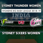 ST-W vs SS-W Dream 11 Team विमेंस बिग बैश लीग 2018-19 Match Prediction, Team News, Playing 11