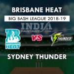 BRH vs SDT Dream11 Grand League Team | Brisbane Heat vs Sydney Thunder Big Bash League