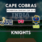 CC vs KTS Dream11 Hindi Prediction, मोमेंटम वनडे कप, Team News, Playing 11