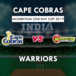 CC vs WAR Dream11 Hindi Prediction, मोमेंटम वनडे कप, Team News, Playing 11