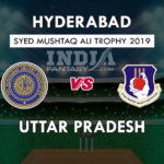 HYD vs UP Dream11 Prediction Syed Mushtaq T20 Trophy Preview, Team News, Playing11