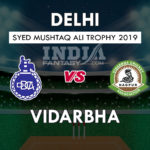 DLH vs VID Dream11 Prediction Syed Mushtaq T20 Trophy Preview, Team News, Playing11