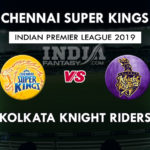 CSK vs KKR Dotball, Dream11 Prediction | IPL Preview | Fantasy Team & News
