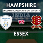 HAM vs ESS Dream11 Prediction English One Day Cup Preview, Team News, Playing11
