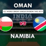 OMN vs NAM Dream11 Hindi Prediction, वर्ल्ड क्रिकेट लीग डिवीजन 2 फाइनल, Team News, Playing 11