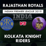 RR vs KKR Dotball, Dream11 Prediction | IPL Preview | Fantasy Team & News