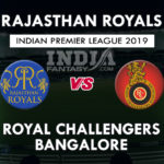 RR vs RCB Dotball Prediction | IPL Preview | Team News & Fantasy Team
