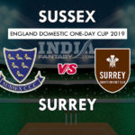 SUS vs SUR Dream 11 Hindi Prediction रॉयल लंदन वनडे कप 2019 Match Preview, Team News, Playing 11