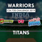 WAR vs TIT Dream11 Prediction CSA T20 Challenge Preview, Team News, Playing11