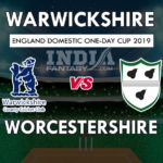WAS vs WOR Dream11 Prediction English One Day Cup Preview, Team News, Playing11