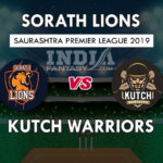 SL vs KW Dream 11 Hindi Prediction सौराष्ट्र प्रीमियर लीग 2019 Team News, Playing 11