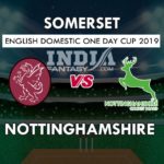 SOM vs NOT Dream11 Prediction English One Day Cup Preview, Team News, Playing11