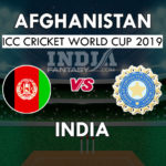 AFGH vs IND Dream11 Hindi Prediction, वर्ल्ड कप 2019, Team News, Playing 11