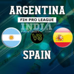 ARG vs SPA Dream11 Hockey Prediction | FIH Pro League Match Preview | Fantasy Team, Team New