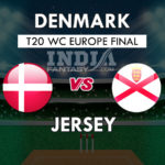 DEN vs JER Dream11 Match Prediction T20 WC Europe Final Preview, Team News, Playing11