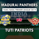 MAD vs TUT Dream11 Match Prediction 3rd Match | TNPL 2019 Team News, Playing11 | Fantasy Cricket Tips