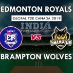 ERO vs BRW Dream11 Match Prediction | Edmonton Royals vs Brampton Wolves T20, Team News, Playing11