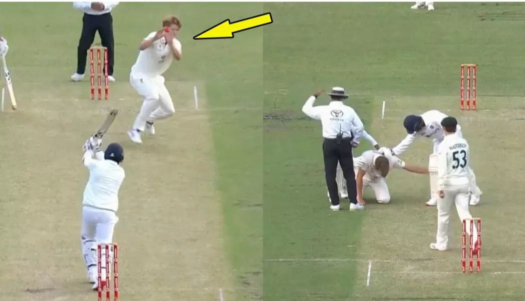 WATCH: AUS bowler cops brutal head blow, Mohammad Siraj shows great sportsmanship