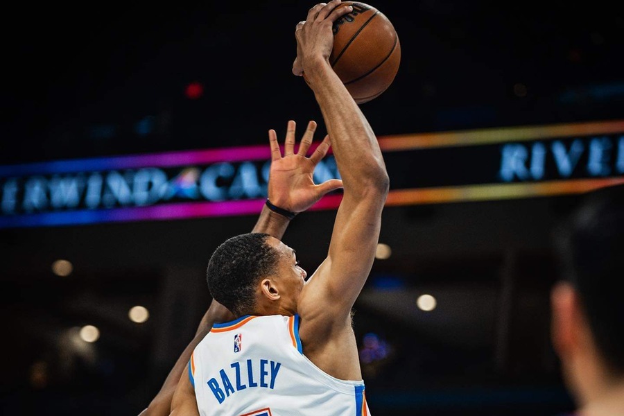 Darius Bazley Dunking PHI vs OKC Dream11