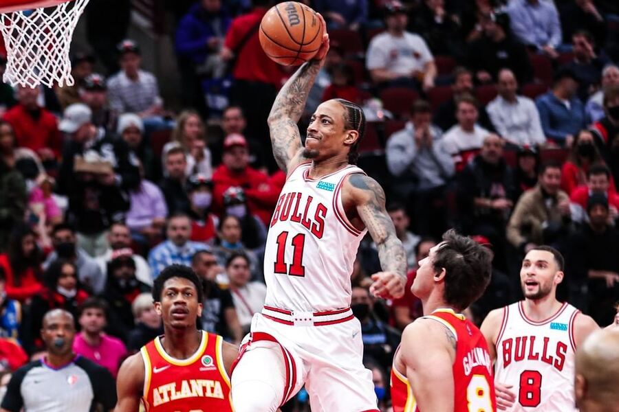 DeMar DeRozan dunk CHI vs MIL Dream11