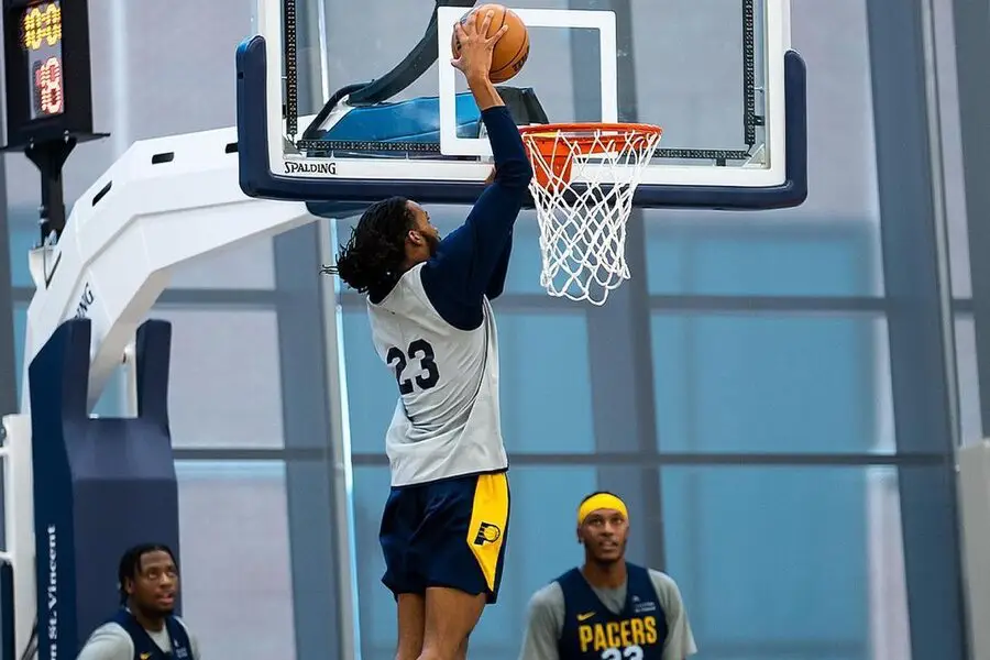 Isaiah Jackson practise dunk IND vs MEM Dream11