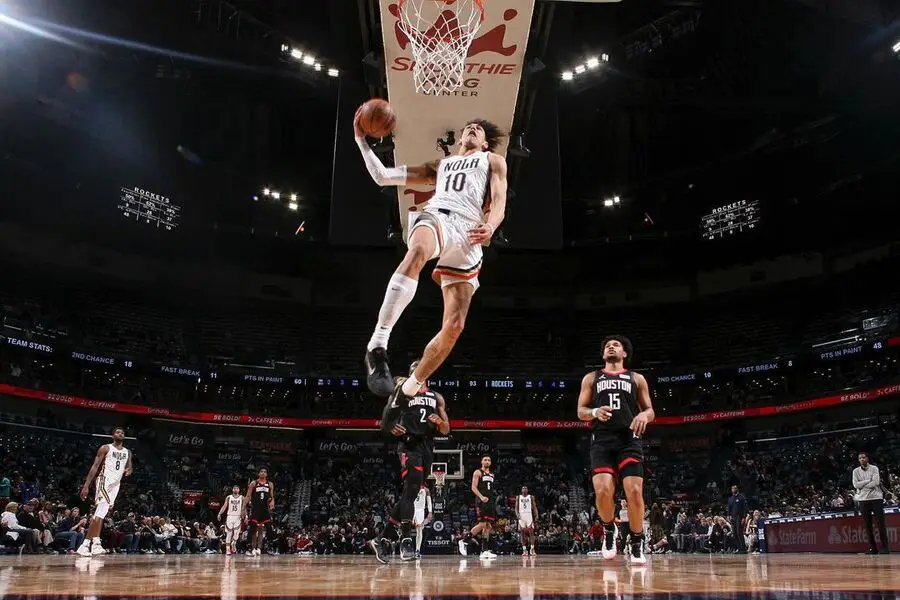 Jaxson Hayes dunking NOP vs PHX Dream11