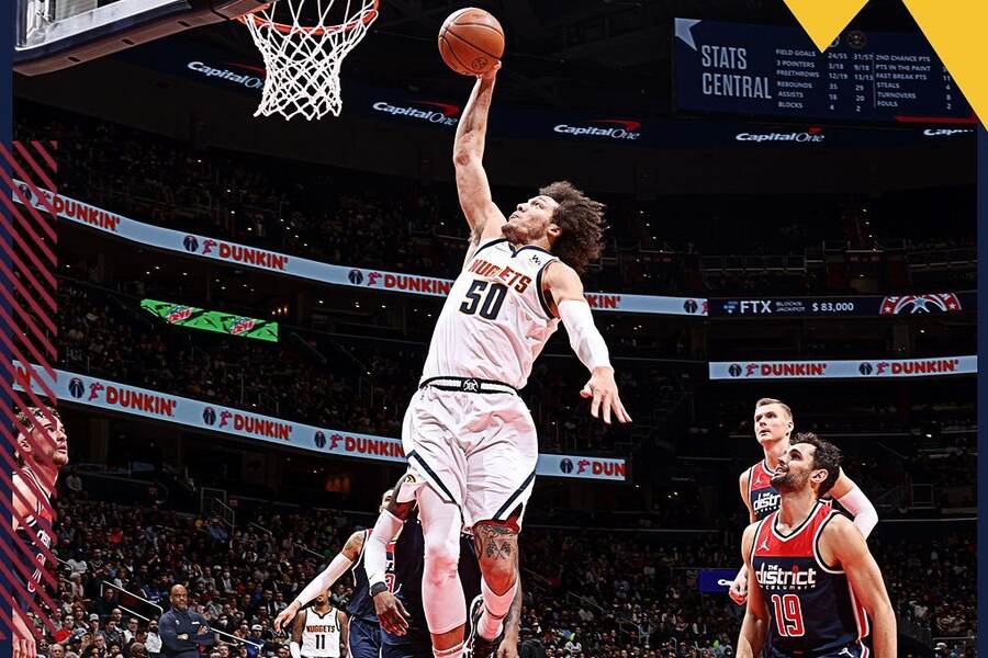 Aaron Gordon dunking DEN vs LAC Dream11