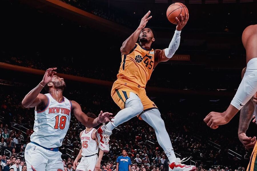 Donovan Mitchell lay-up UTA vs BKN Dream11