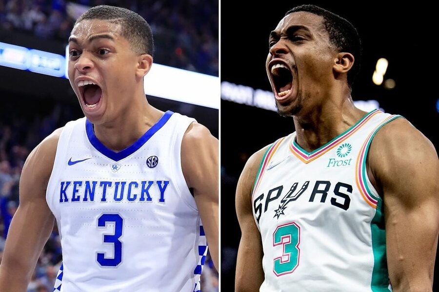 Keldon Johnson celebrating MIN vs SAS Dream11