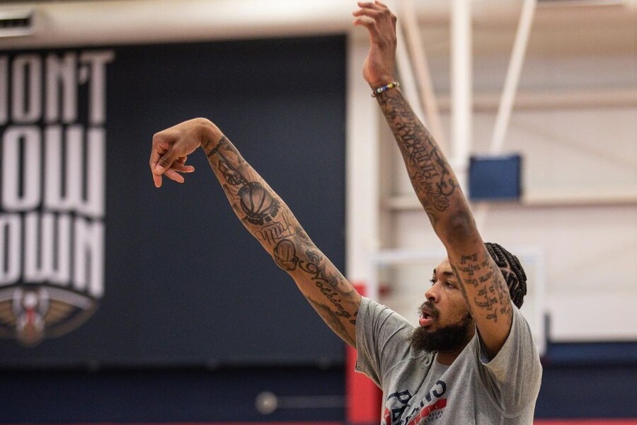 Brandon Ingram shooting practise LAL vs NOP Dream11