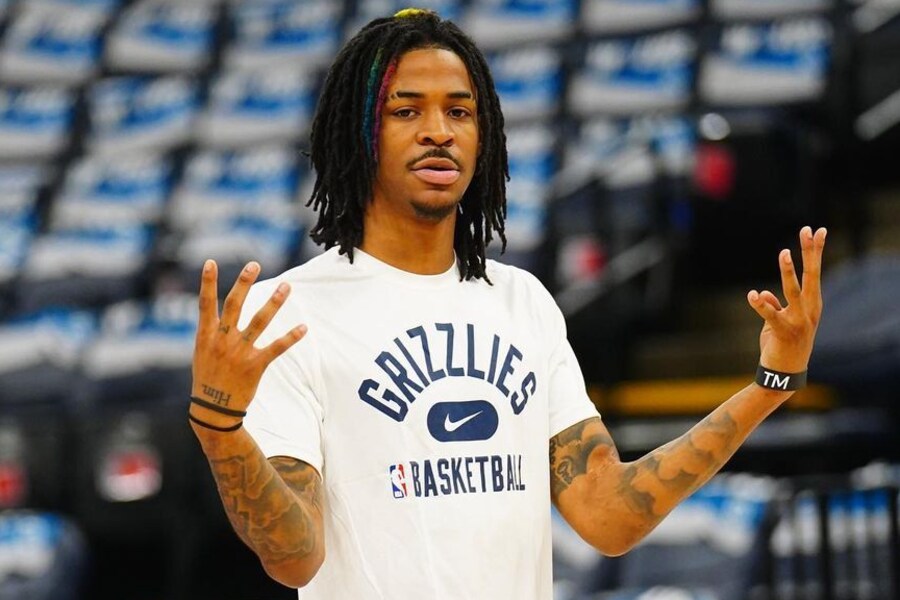 Ja Morant practising MEM vs MIN Dream11