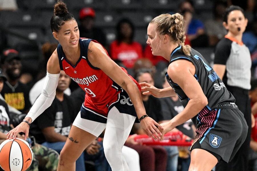 Natasha Cloud post-up CHI vs WAS Dream11