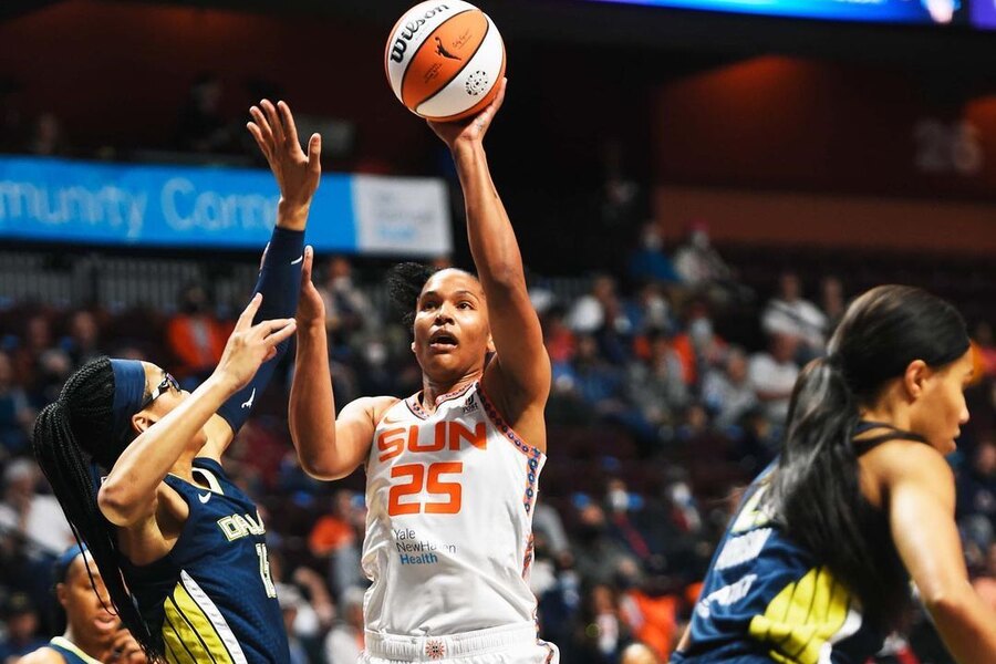 Alyssa Thomas push shot LVA vs CON Dream11