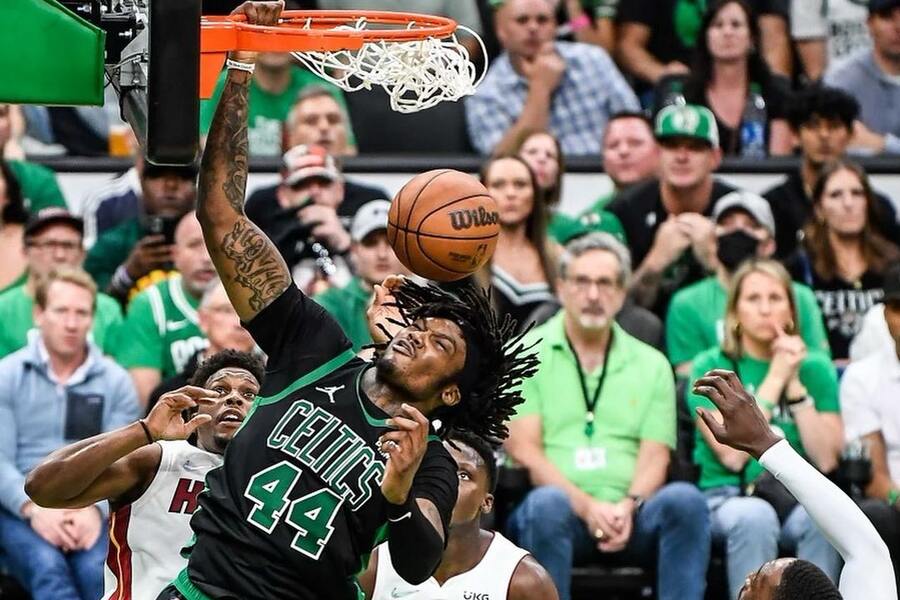 Robert Williams III dunking MIA vs BOS Dream11