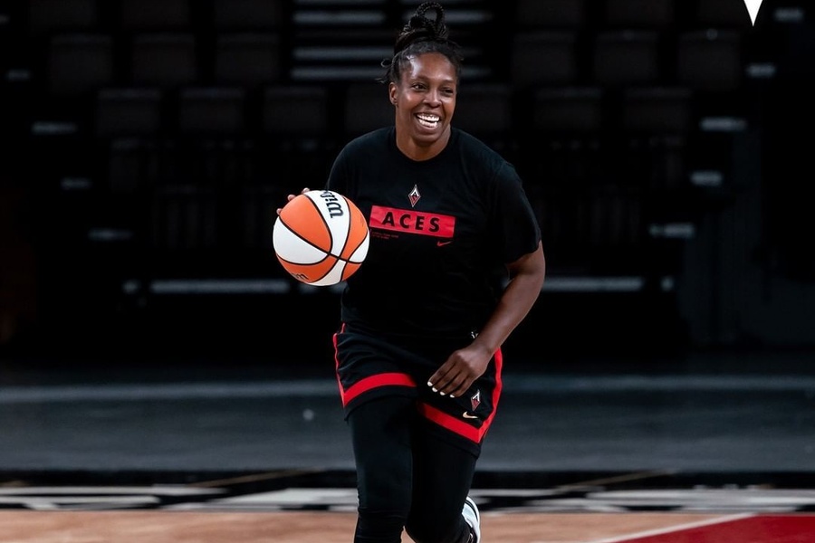 Chelsea Gray dribbling practise LVA vs CON Dream11