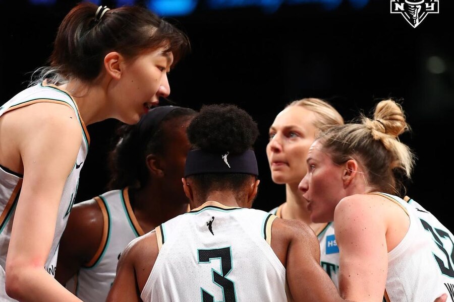 New York Liberty team huddle NYL vs WAS Dream11