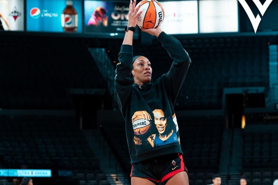 A'ja Wilson shooting LVA vs CHI Dream11