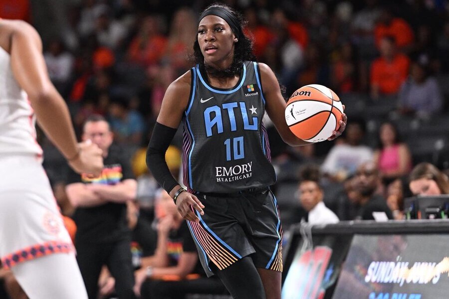 Rhyne Howard dribbling WAS vs ATL Dream11